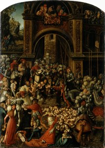 Tysk: Bethlehemitischer Kindermort Massakren på de uskyldige af Lucas Cranach the Elder
