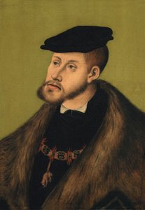 Tysk: Bildnis Kaiser Karls V. Portræt af kejser Karl V. af Lucas Cranach the Elder