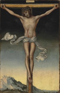 Tysk: Christus am Kreuz Kristus på korset af Lucas Cranach the Elder