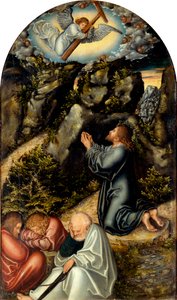 Tysk: Christus am Ölberg Smerten i haven af Lucas Cranach the Elder