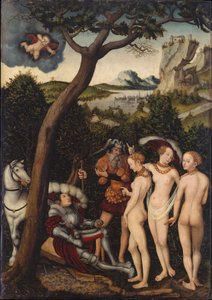 Tysk: Das Urteil des Paris Dommen over Paris af Lucas Cranach the Elder