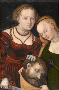 Tysk: Judith mit dem Haupt des Holofernes und einer Dienerin Judith med Holofernes
