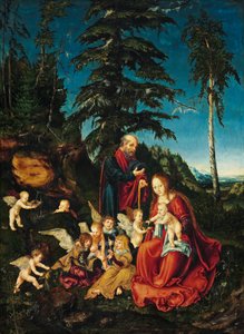 Tysk: Hvil på flyveturen til Egypten Hvil på flyveturen til Egypten af Lucas Cranach the Elder