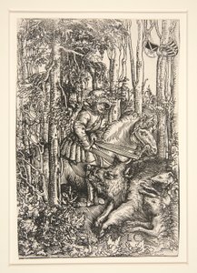 Jæger dræber et vildsvin af Lucas Cranach the Elder