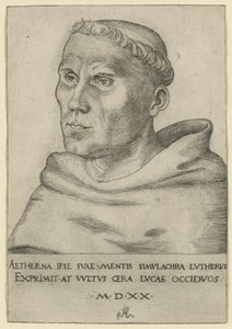 Luther som Augustinerbroder af Lucas Cranach the Elder