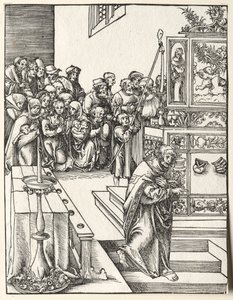 St. Johns martyrium. af Lucas Cranach the Elder