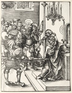 Sankt Thomas martyrium. af Lucas Cranach the Elder