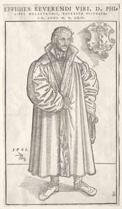 Philip Melanchthon. af Lucas Cranach the Elder