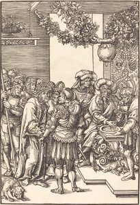 Pilatus vasker sine hænder af Lucas Cranach the Elder