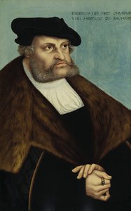 Portræt af Frederik III, Kurfyrste af Sachsen 1463-1525 af Lucas Cranach the Elder