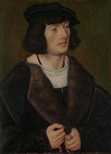 Portræt af en mand med rosenkrans, ca. 1508. af Lucas Cranach the Elder
