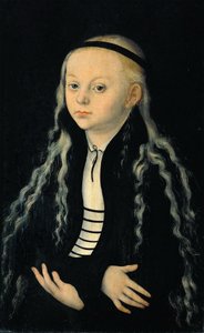 Portræt af en ung pige (formodentlig et portræt af Magdalena Luther) af Lucas Cranach the Elder