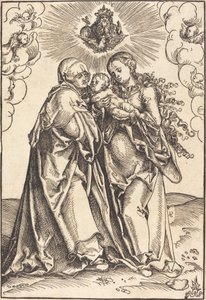 Sankt Anne og jomfruen med barnet af Lucas Cranach the Elder