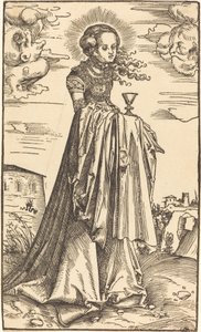 Sankt Barbara af Lucas Cranach the Elder