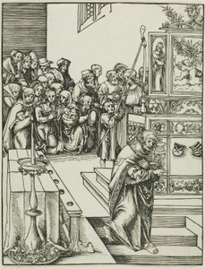 Sankt Johannes, fra Apostlenes martyrium af Lucas Cranach the Elder