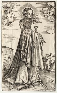 St. Barbara. af Lucas Cranach the Elder