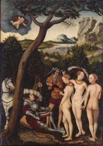 The Judgment of Paris, ca 1528 af Lucas Cranach the Elder