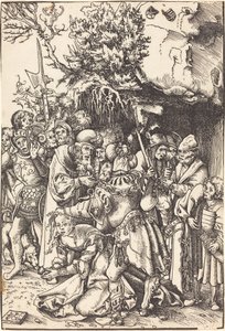 Sankt Barbaras martyrium af Lucas Cranach the Elder