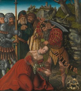 Sankt Barbaras martyrium, ca. 1510. af Lucas Cranach the Elder