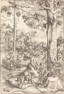 Sankt Hieronymus anger af Lucas Cranach the Elder