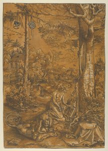 Sankt Jeromes anger, 1509. af Lucas Cranach the Elder