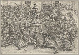 Den tredje turnering, 1509. af Lucas Cranach the Elder