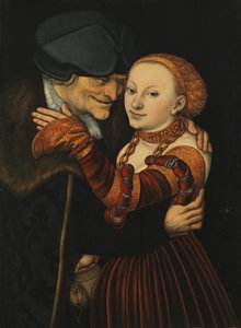 Det ulige par af Lucas Cranach the Elder