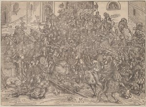 Turnering, 1509 af Lucas Cranach the Elder