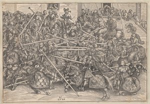 Turnering, 1509 af Lucas Cranach the Elder