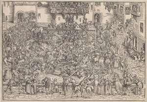 Turnering, 1509 af Lucas Cranach the Elder