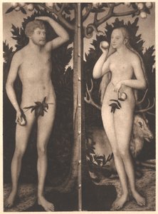 Adam og Eva af Lucas Cranach the Younger