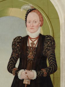 Anna af Danmark, hertuginde af Sachsen af Lucas Cranach the Younger