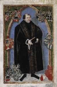 Portræt af George III, Prins af Anhalt-Dessau 1507-1553, 1553 af Lucas Cranach the Younger