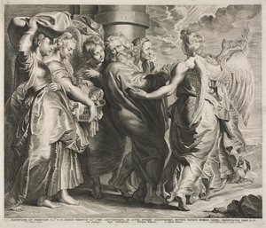 Lot og hans familie forlader Sodoma