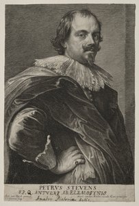 Portræt af Peter Stevens af Lucas Emil Vorsterman