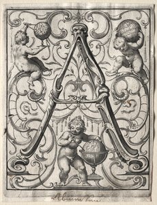Ny ABC-hæfte: A, 1627. af Lucas Kilian