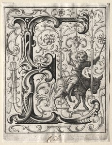 Ny ABC-hæfte: E, 1627. af Lucas Kilian