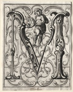 Ny ABC-hæfte: M, 1627. af Lucas Kilian