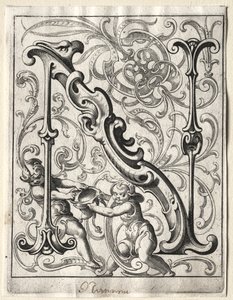 Nyt ABC-hæfte: N, 1627. af Lucas Kilian