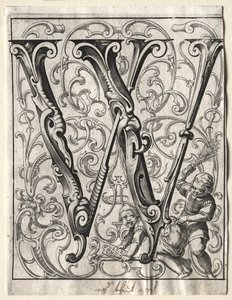 Ny ABC-hæfte: W, 1627. af Lucas Kilian