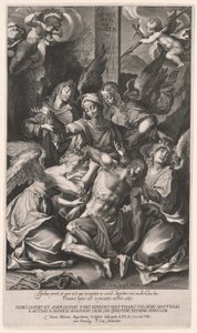 Pietà med engle (nedstigning fra korset) af Lucas Kilian