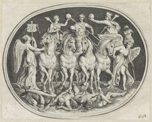 Allegoriske triumf af keizer Licinius Forskellige figurer af Agati Antique (serietitel)