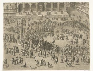 Proklamation i Gent af Charles II af Spanien som greve af Flandern (ark 5), 1666 af Lucas Vorsterman (II)