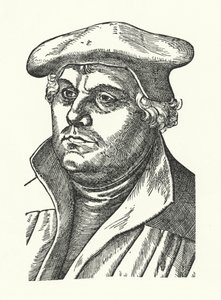 Martin Luther, tysk protestantisk reformator (stik)