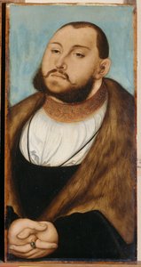 John Frederick I, Kurfyrst af Sachsen (1503-1554), af Cranach, Lucas, den Ældre (1472-1553). Olie på træ af Lucas the Elder Cranach