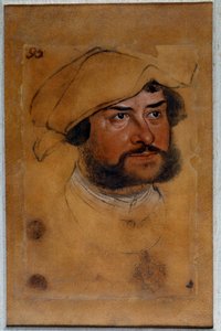 Portræt af hertug Ernest skriftefaderen Tegning af Lucas Cranach den Gamle (eller den ældre) af Lucas the Elder Cranach
