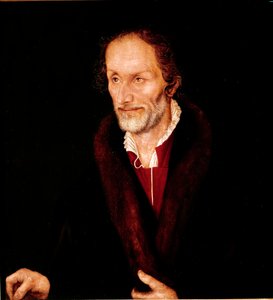 Portræt af Philippe Melanchton (Philipp Schwartzerd af Lucas the Elder Cranach