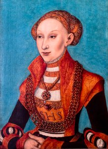 Portræt af Sybille de Clèves, ca. 1535 (maleri) af Lucas the Elder Cranach
