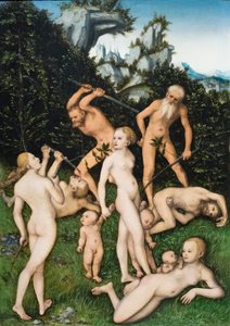 Primitive mennesker af Lucas the Elder Cranach