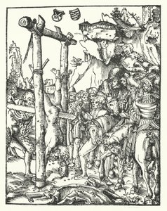 Simon, fra De Tolv Apostles Martyrium af Lucas the Elder Cranach